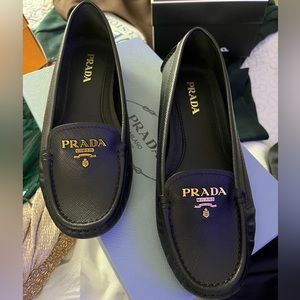 Black Prada Calzature Donna Loafers